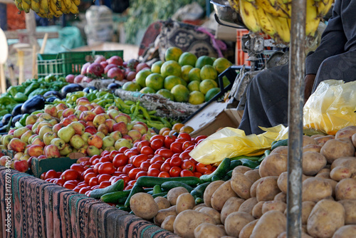fresh vegetables on the bedouin market in El Quseir