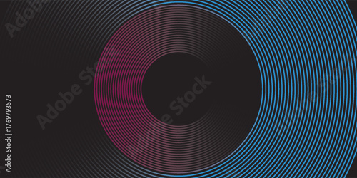 Abstract blue pink techno background 3D overlapping. modern vector.