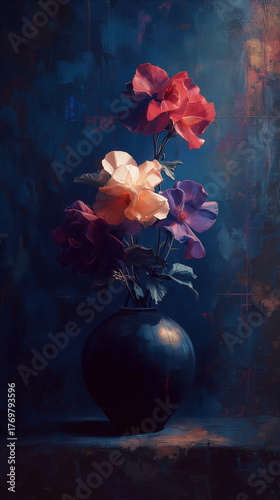 The Stillness of Withered Grace. Generative AI
