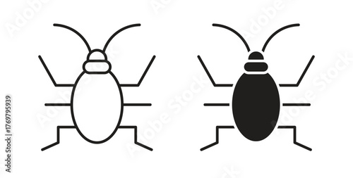 Bedbug icon. Symbol, logo illustration. graphic icon set