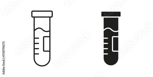 Blood sample icon. Symbol, logo illustration. graphic icon set