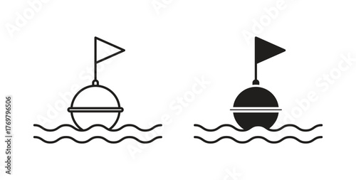 Buoy icon. Symbol, logo illustration. graphic icon set