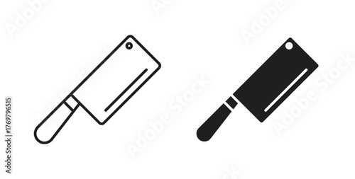 Butcher knife icon. Symbol, logo illustration. graphic icon set