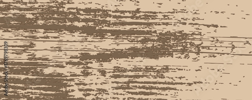 Vintage wooden background with rough distressed texture and visible grain lines. Old weathered wood planks vector illustration.