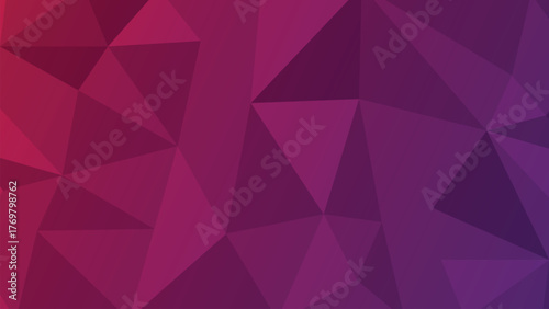 Modern Low Poly Geometric Background Design With Vibrant Purple Pink Gradient Color Transition Wallpaper