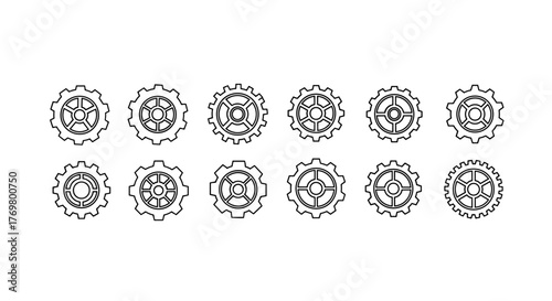 A dynamic and versatile vector illustration featuring a gear icon intertwined with a pencil outline, symbolizing creativity, engineering, and the fusion of art and technology, perfect for graphic