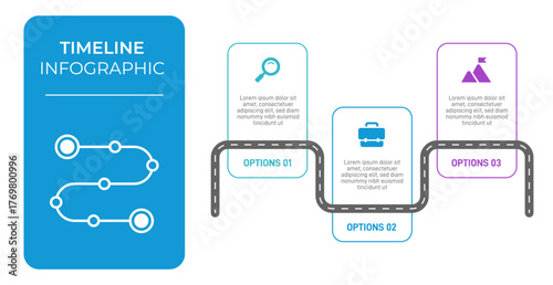 Progress bar featuring 3 arrow-shaped elements, symbolizing the three stages of business strategy and progression. Clean timeline infographic design template. Vector for mobile presentation.