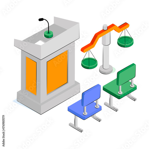 A unique design illustration of dias