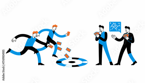 A dynamic action scene of a fastpaced game where players are on their feet throwing cards into the center while others strategize their next moves.