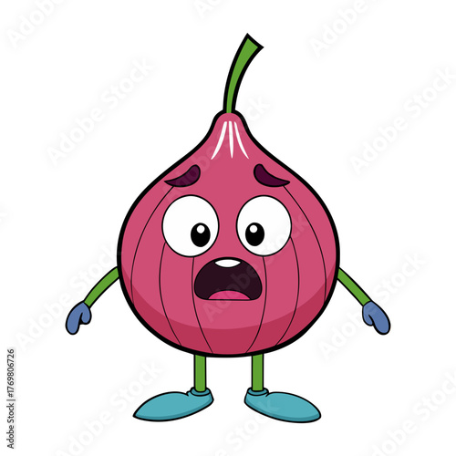onion crying dramatically on stage
