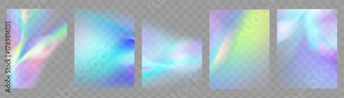 Light flare prism effect with rainbow glow and crystal shine.