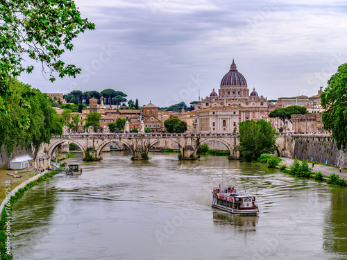 Εκτύπωση καμβά Rome Tiber River St
