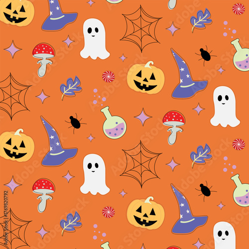 seamless halloween pattern