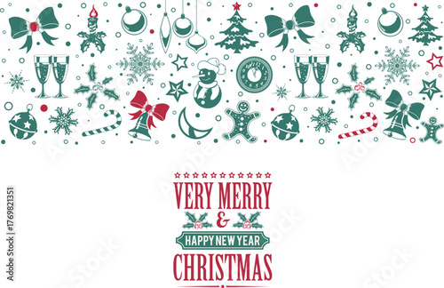 Christmas and New Year Banner