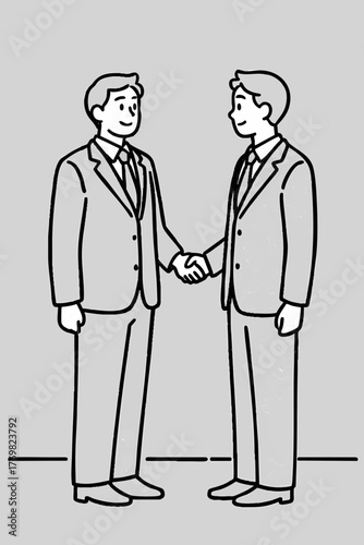 Suit-clad man in a company office. Business scene. Sales. Work. Commuting to work.