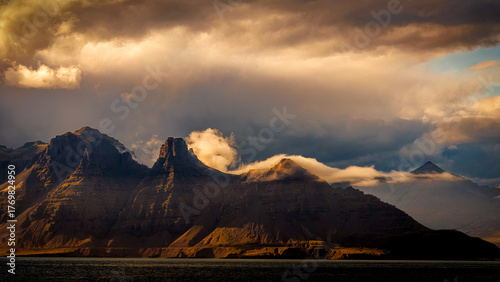 sunset in the mountains