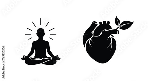 Mindfulness and heart health a symbolic representation of inner wellbeing
