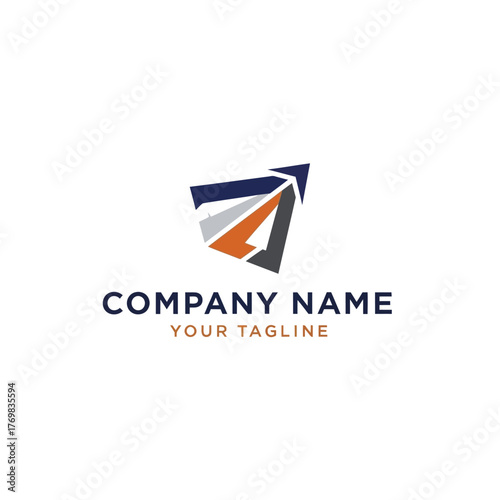 Modern Abstract Arrow Logo Design for Business Growth.