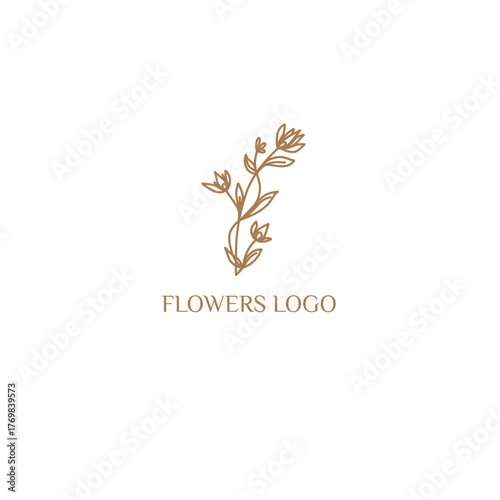 abstract floral logo background