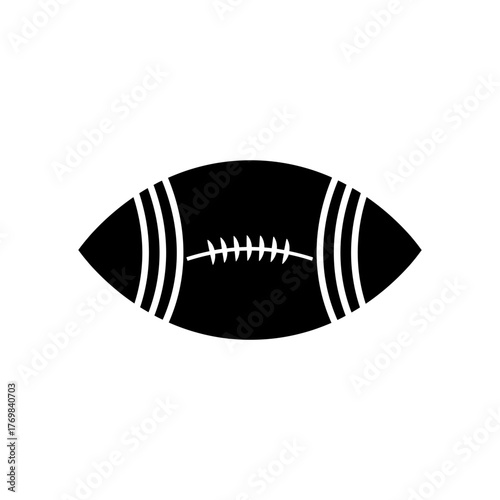 Football clip art design on plain white transparent isolated background for card, shirt, hoodie, sweatshirt, apparel, card, tag, mug, icon, poster or badge, tailgates and touchdowns