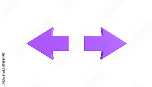 Free Download Symmetrical image featuring two purple arrows pointing in opposite directions against a stark black background - GFXLoad