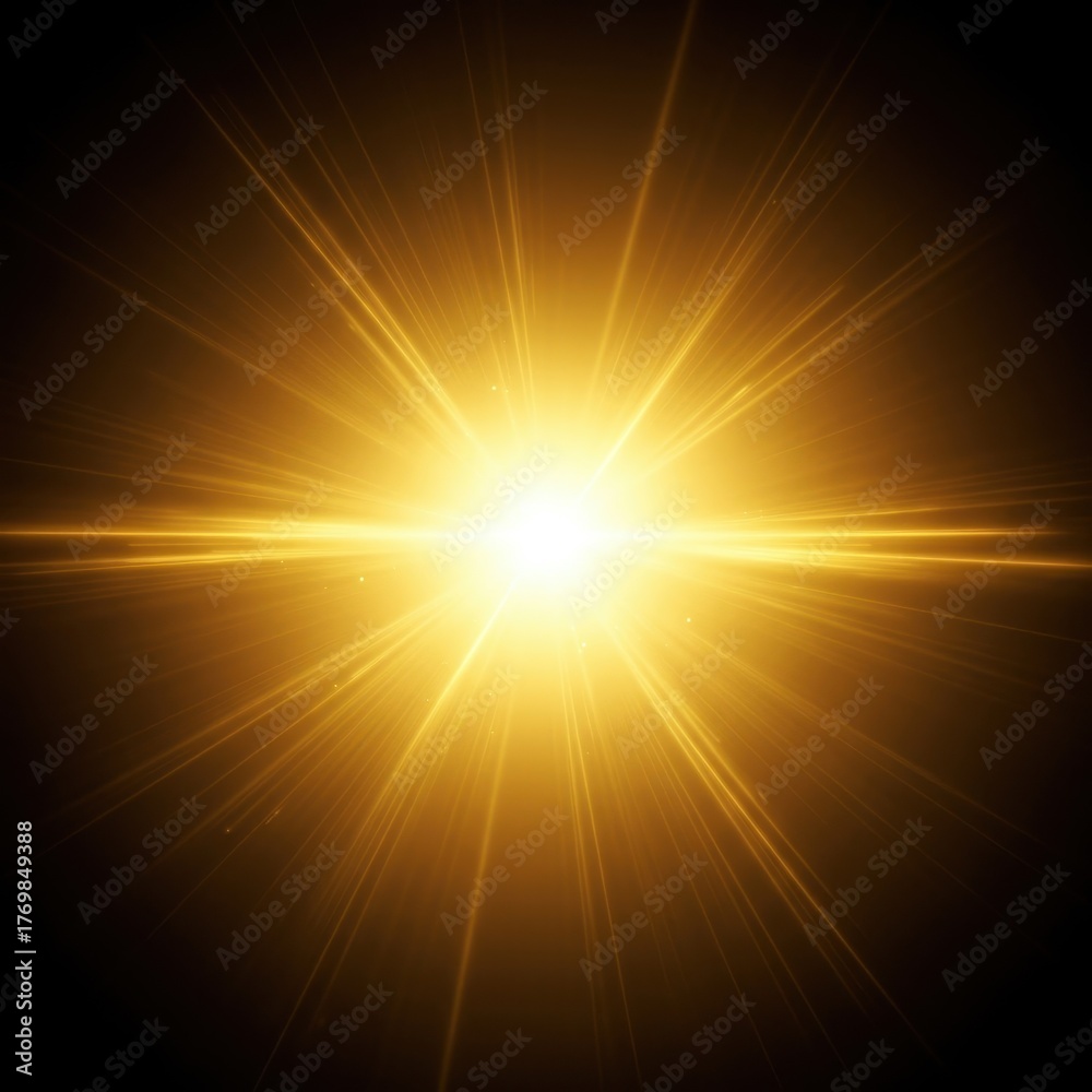 Obraz premium Ethereal golden radiance illuminating a mystical void, representing profound spiritual cleansing, transcendent purity, and sacred holiness ,wellness ,ascending ,perfect