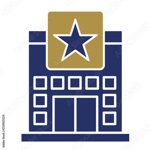 Hotel  Icon Element For Design