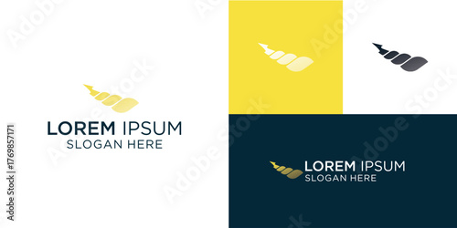 Elegant seashell logo template variations for coastal businesses, perfect for tourism, marine conservation, or seafood restaurants needing a stylish, memorable brand identity