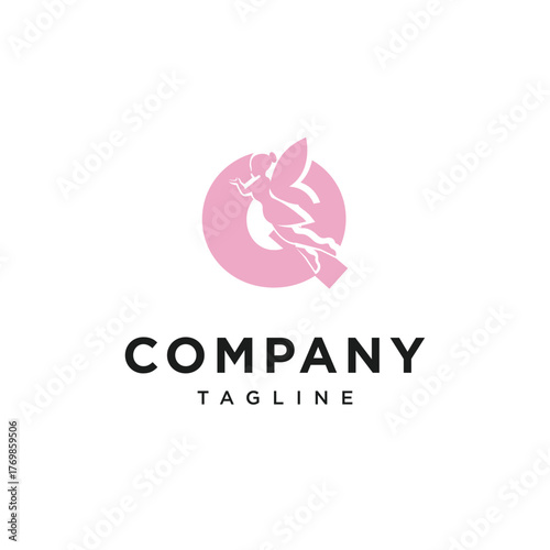 Letter Q Magic Fairy Logo Icon Vector