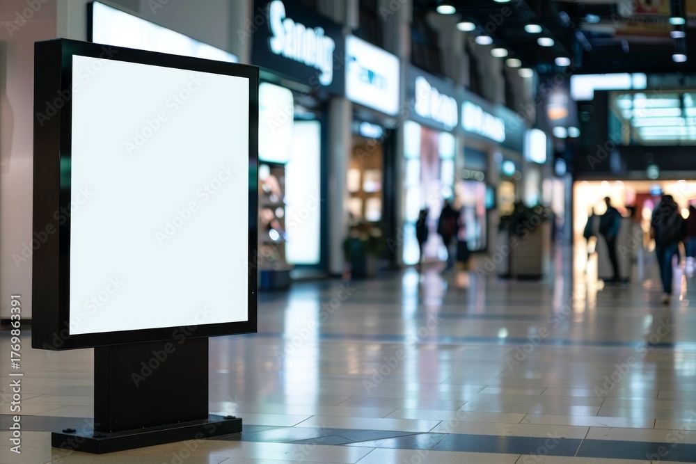 Fototapeta premium Billboard in shopping mall