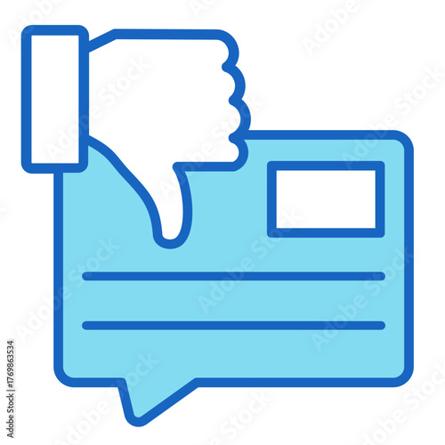 Dislike Feedback  Icon Element For Design	