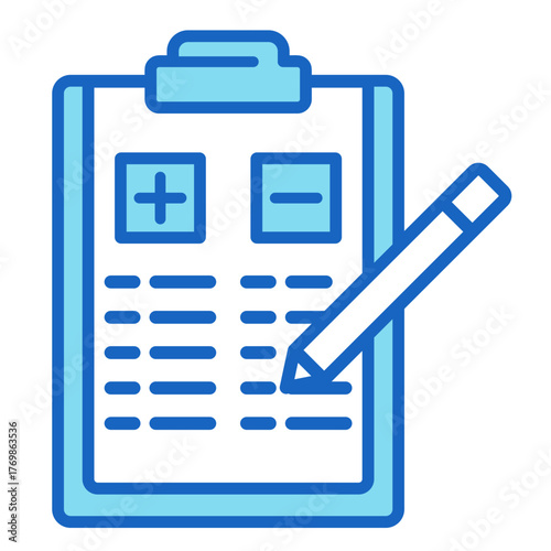 Checklist Review  Icon Element For Design	