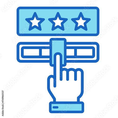 Star Rating  Icon Element For Design	