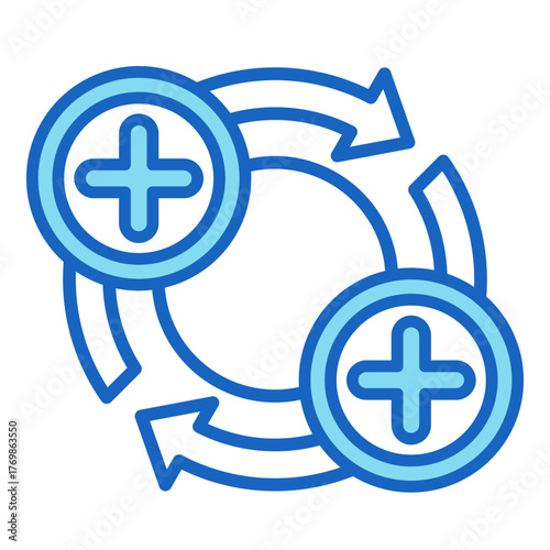 Feedback Loop  Icon Element For Design	