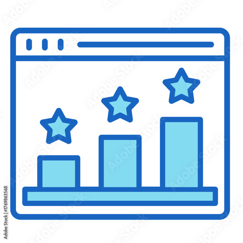 Star Rating Chart  Icon Element For Design	