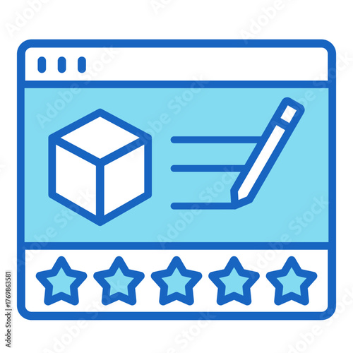 Product Rating  Icon Element For Design	