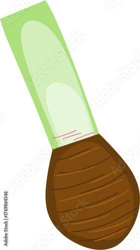 illustration of taro tuber