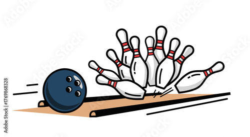 set of bowling pins