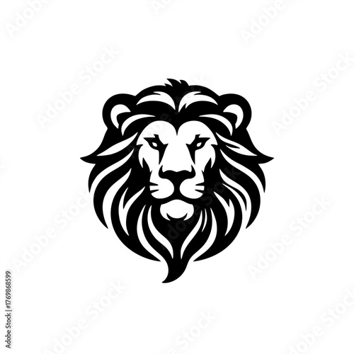 beauty lion head logo design simple modern	