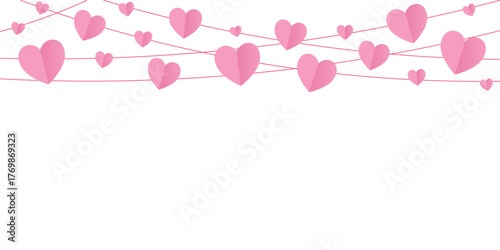 Valentine's day heart vector. beautiful hanging heart for Valentine's Day, Valentine's Day greeting	
