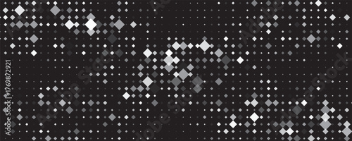 Monochrome geometric background. Abstract halftone illustration pattern. Vintage texture