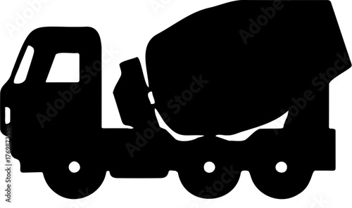 vector illustration of a truck molen