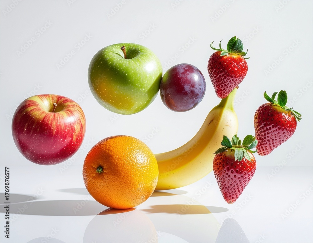 Fototapeta premium Fresh fruits and berries