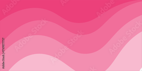 Overlapping pink business wave banner. flat pink gradient. wavy background. vector illustration
