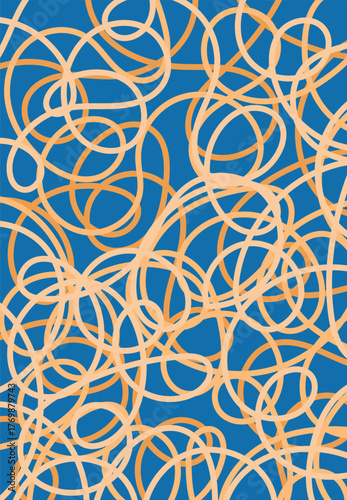 Design wall art poster scribble unique