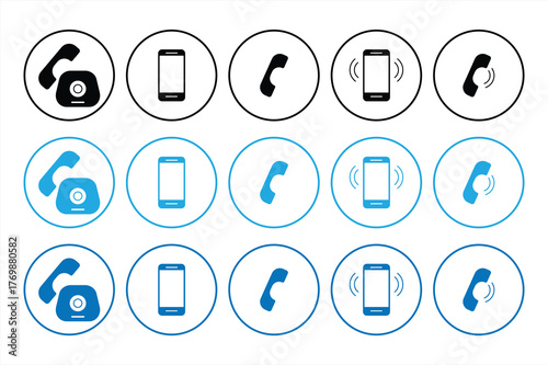 call icon, phone icon, telephone sign. vector illustration