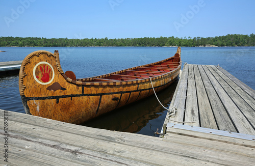 The Canoe and pier - Kabetogama Lake - Voyageur National Park, Minnesota