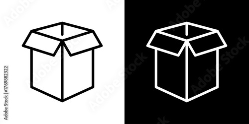 Packaging Icon Line Style Vector Illustration 