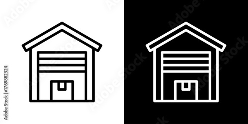 Storage Icon Line Style Vector Illustration 
