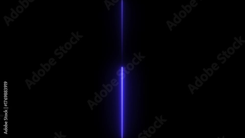  neon Straight neon Lazer animation of horizontal line on alpha background, straight neon Lazer line, seamless loop.